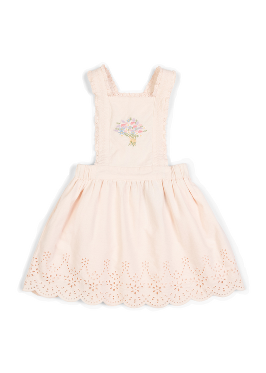 Elea | Corduroy Cotton Anglaise Dress | Primrose