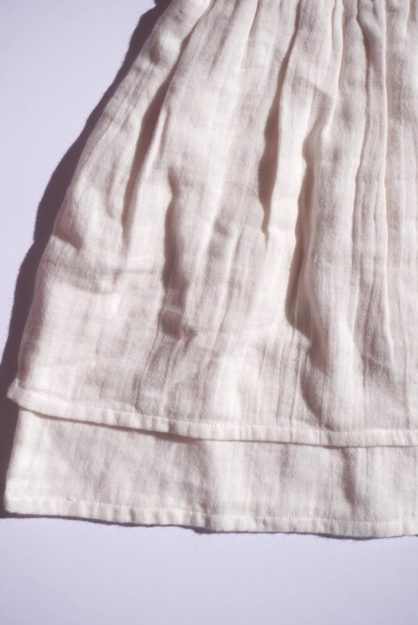 Willow | Organic Muslin Cotton Dress | Coconut Cream
