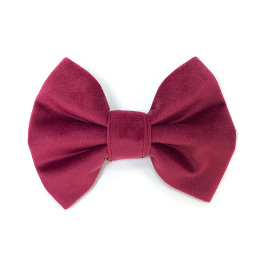Velvet Mulberry Classic Dog Bow Tie