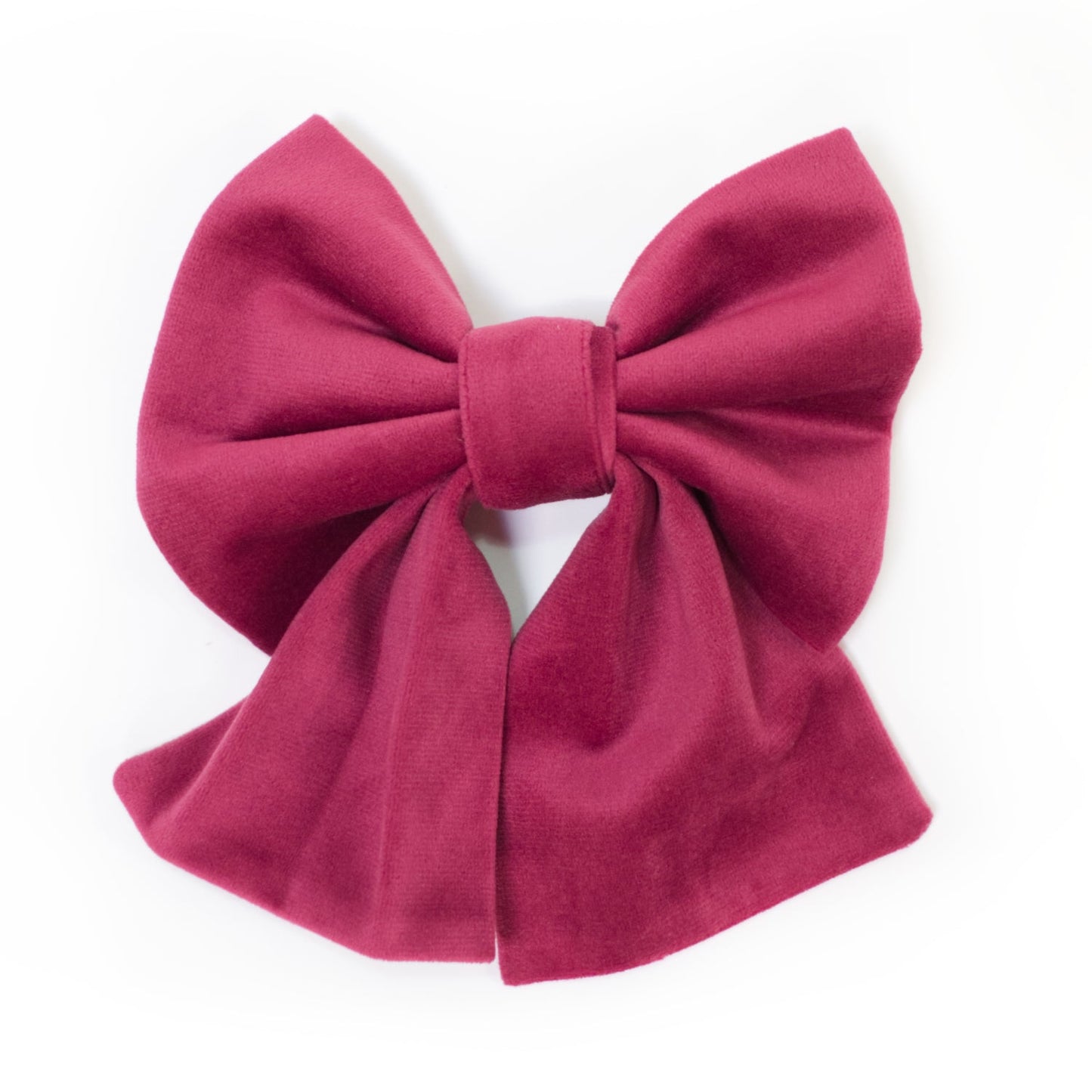 Velvet Mulberry Sailor Dog Bow