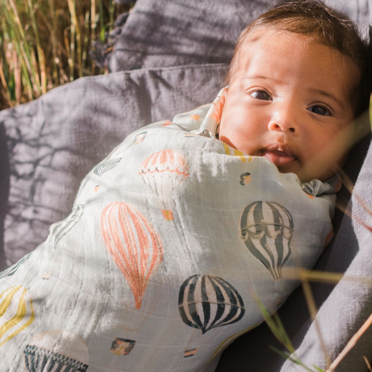 Valais Sheep Bamboo Muslin Swaddle Blanket