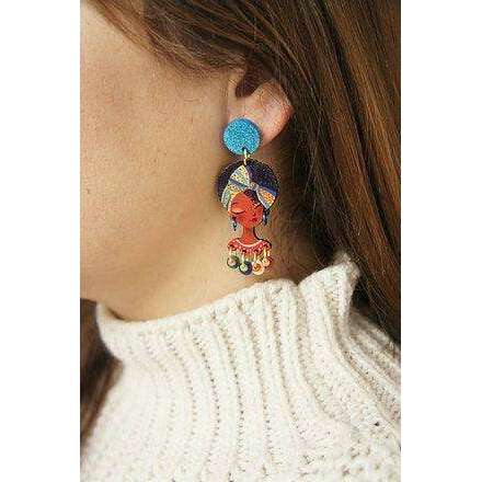 African Girl Earrings by Laliblue