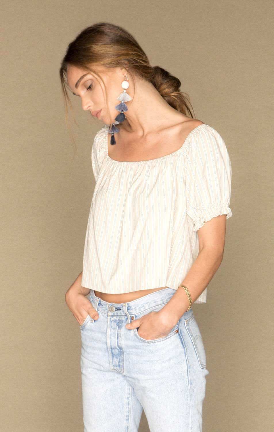 Bardot Blouse | Teak