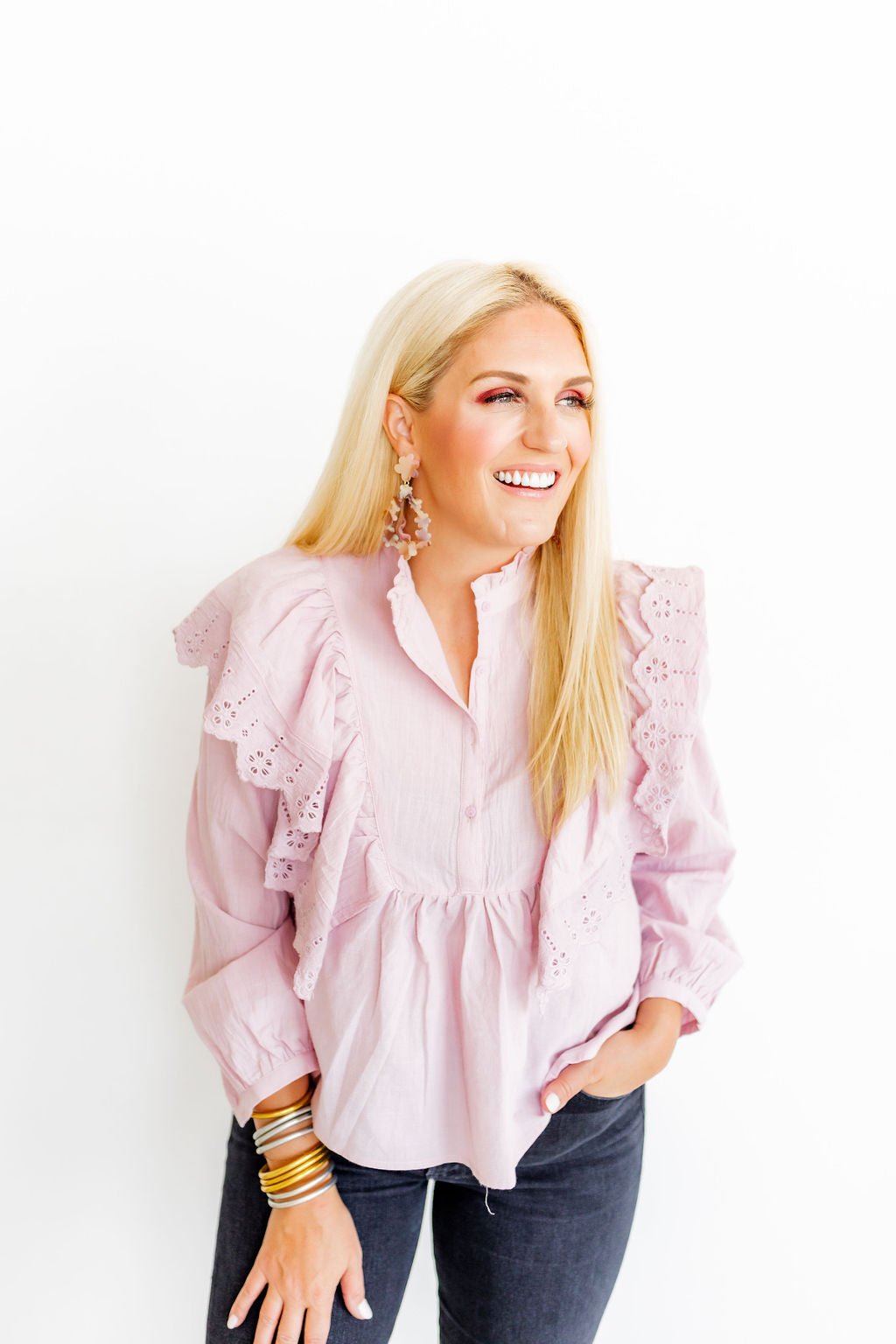 Bianca Statement Earrings - Lavender Honey