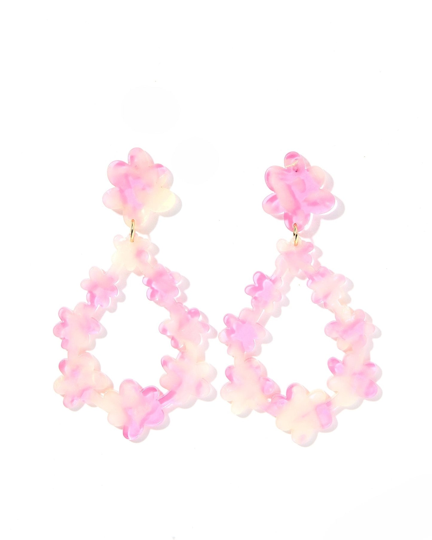 Bianca Statement Earrings - Rose Water