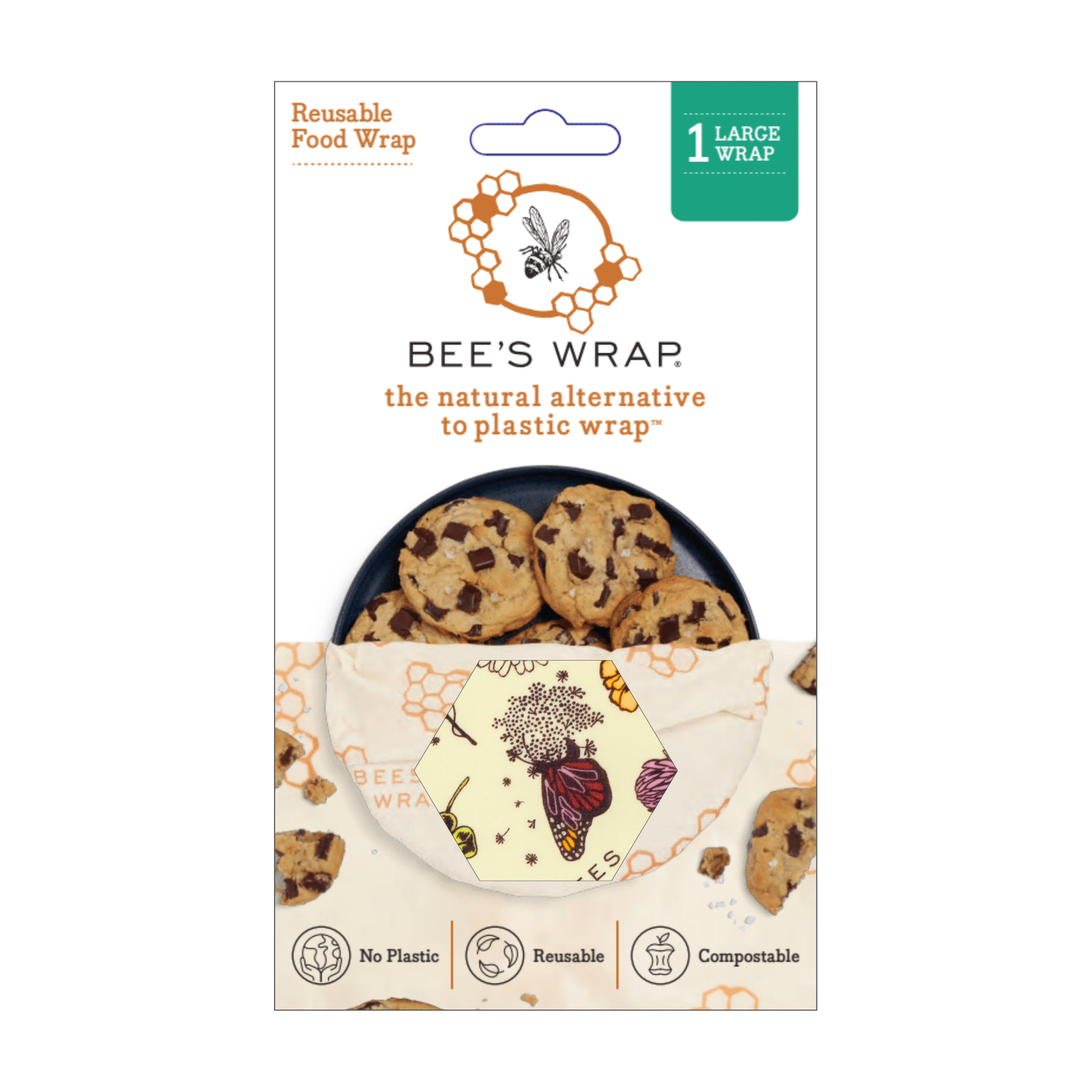 Bee's Wrap - Large Wrap - Meadow Magic, New for 2026