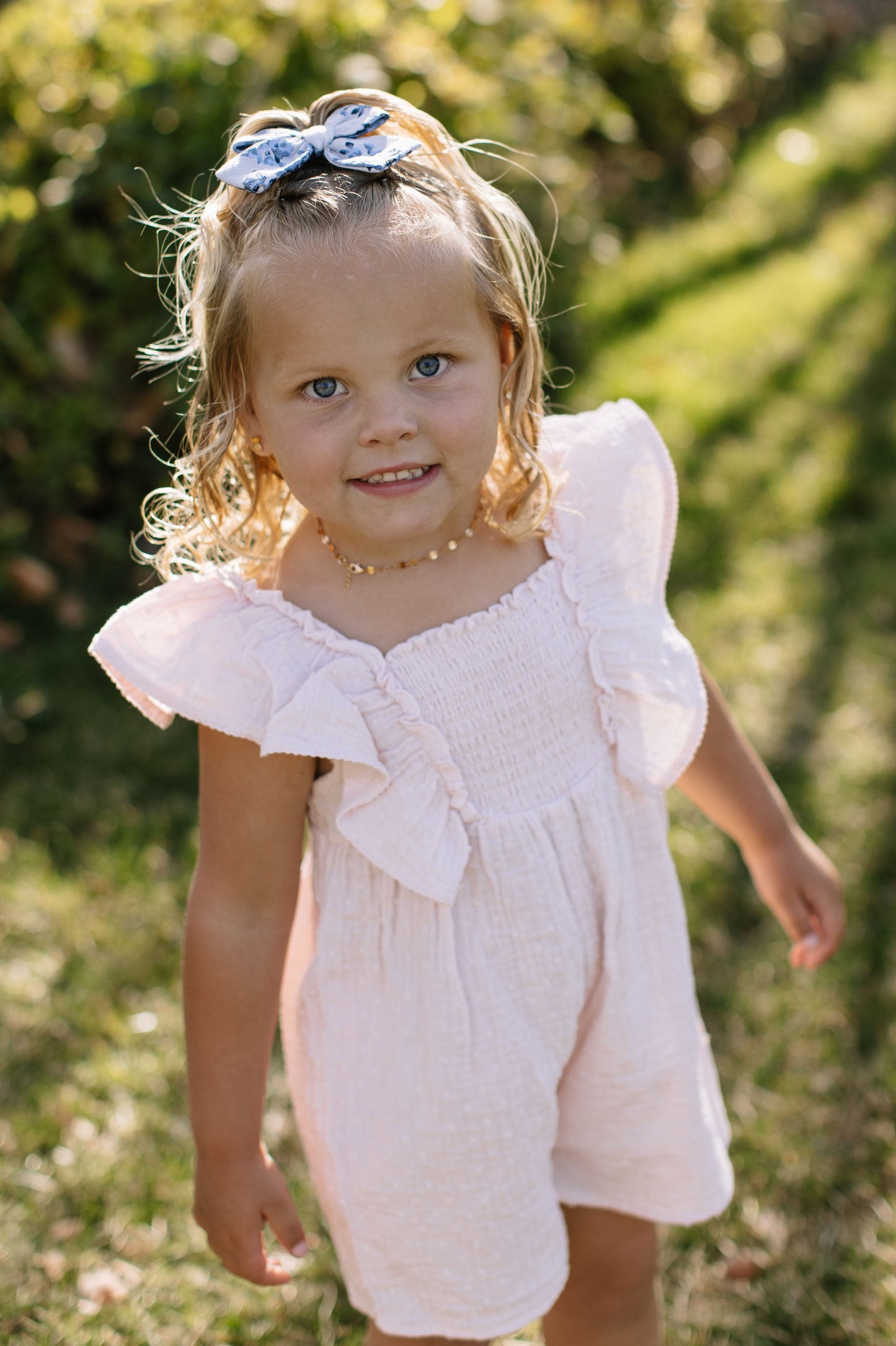 Cape Cod Floral - Petite Hair Bow