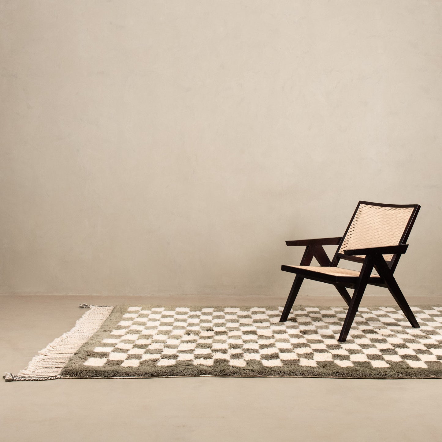 Checkered Garden - Luxury Shag Moroccan Rug
