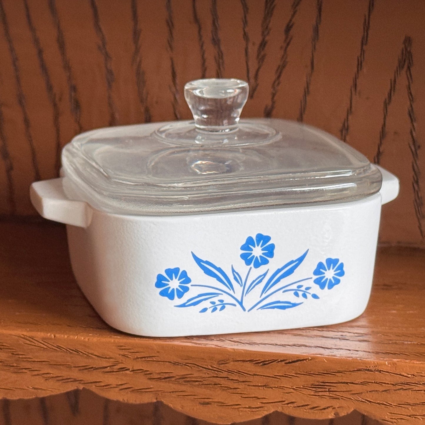 Mini Cornflower Trinket Box – Corning Ware–Inspired Casserole