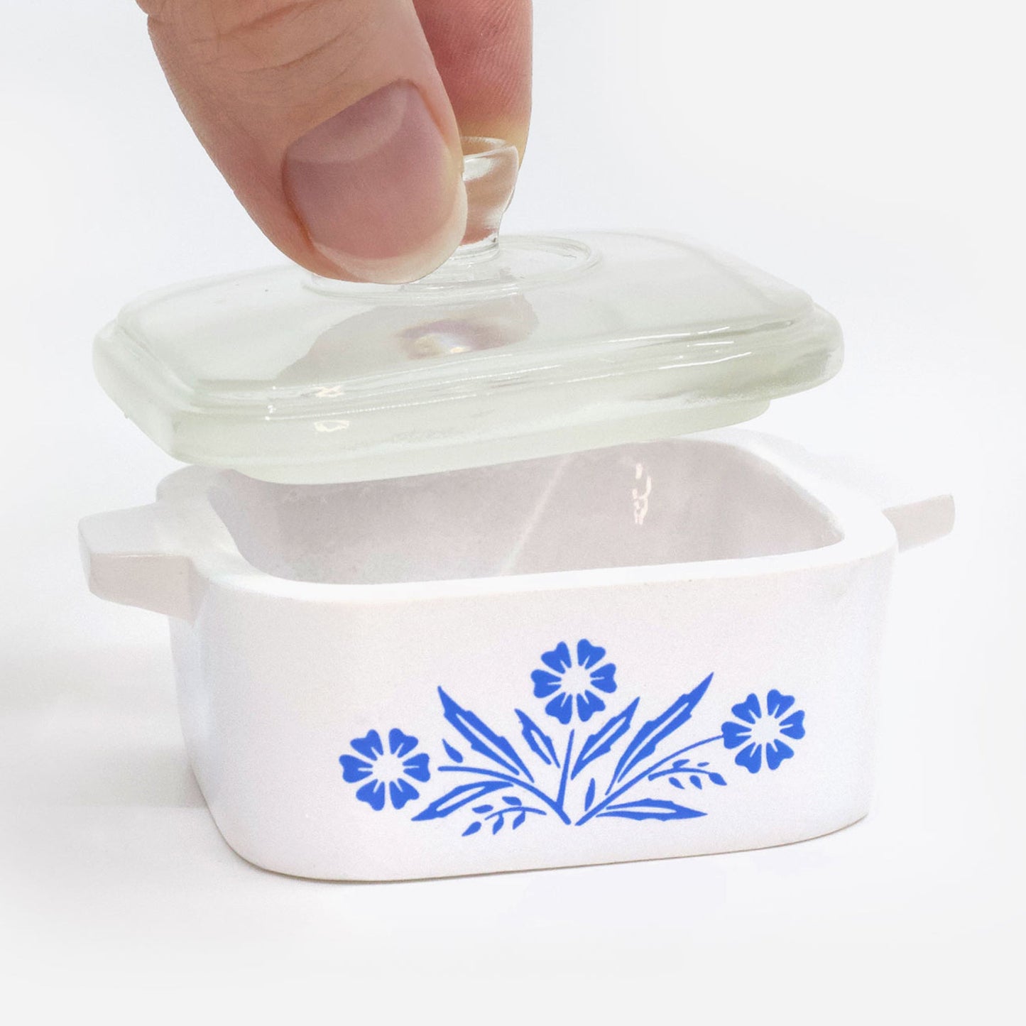 Mini Cornflower Trinket Box – Corning Ware–Inspired Casserole