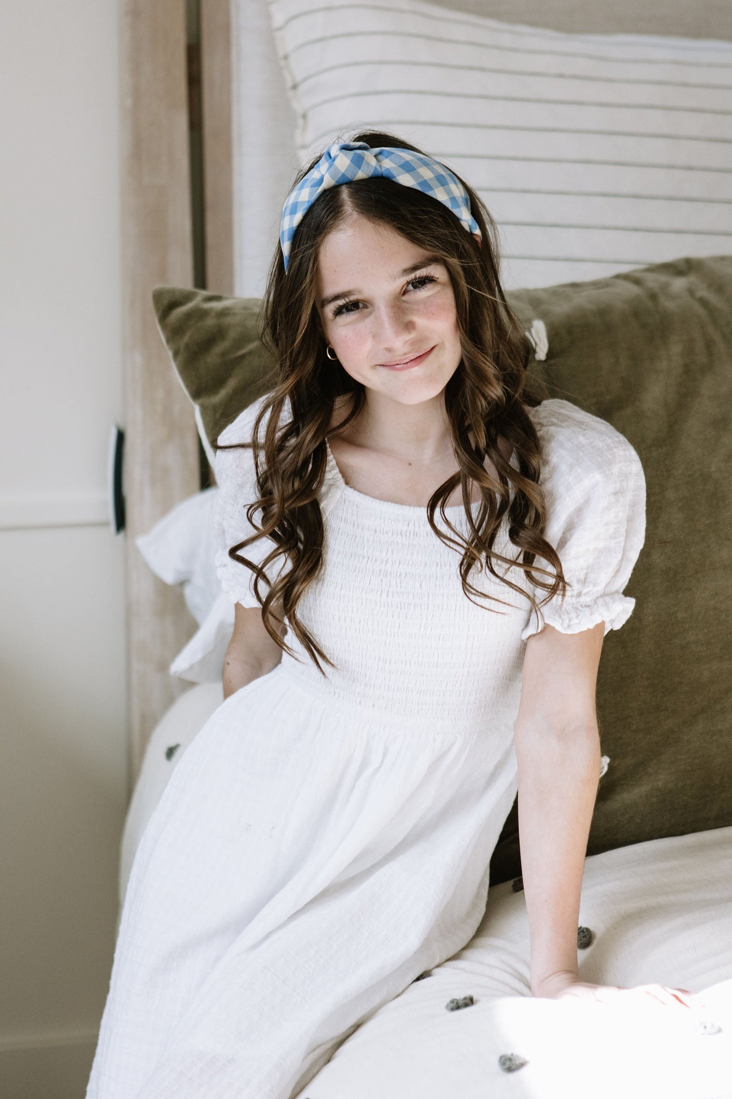 Daybreak Plaid Knotted Headband