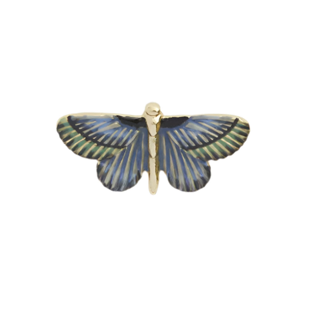 Deco Butterfly Brooch Blue by Fable England