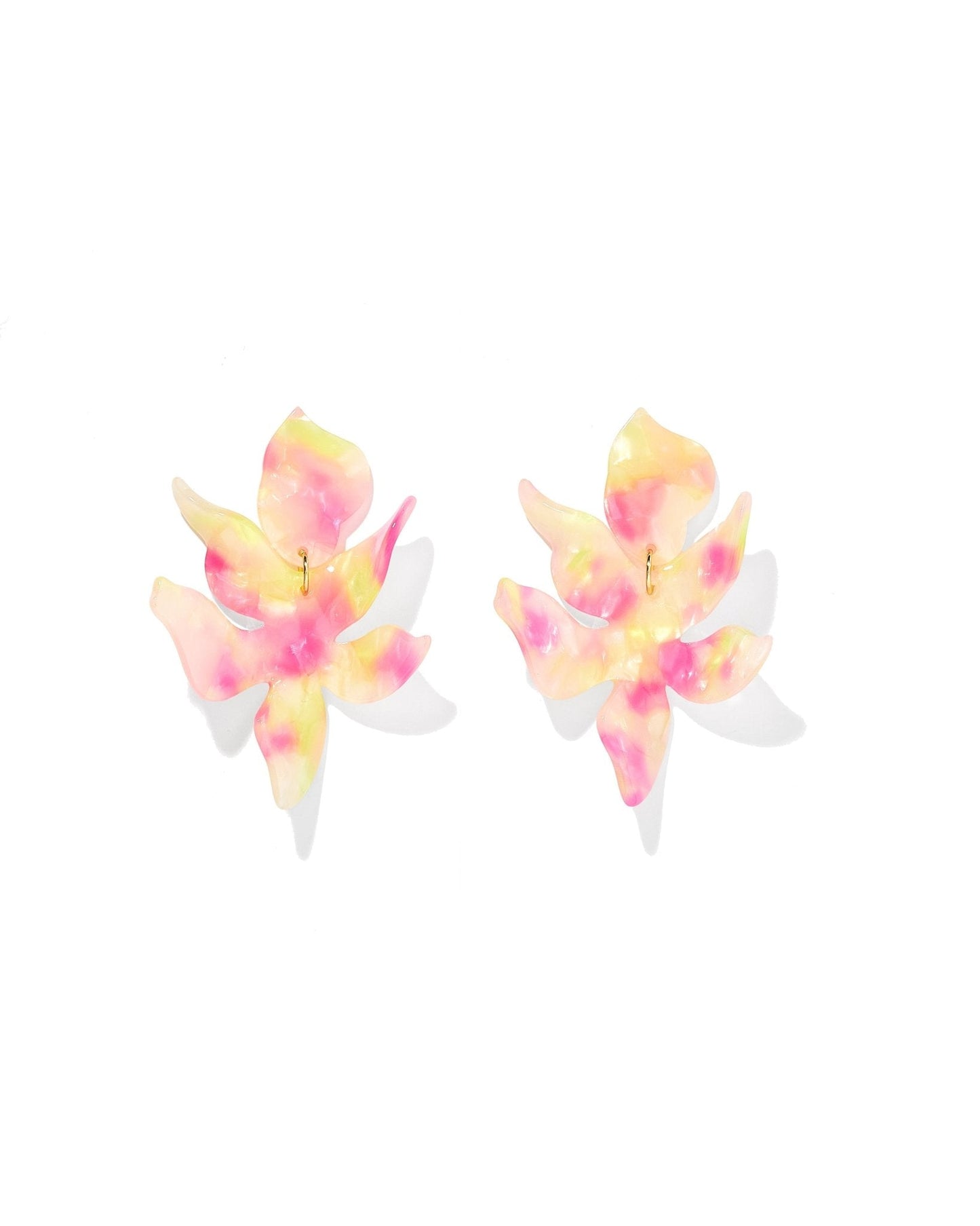 Flora Statement Earrings - Cherry Limeade