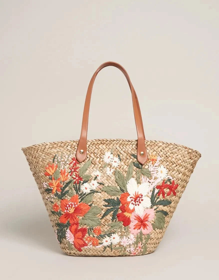 Floral Basket Tote -  Alljoy Landing