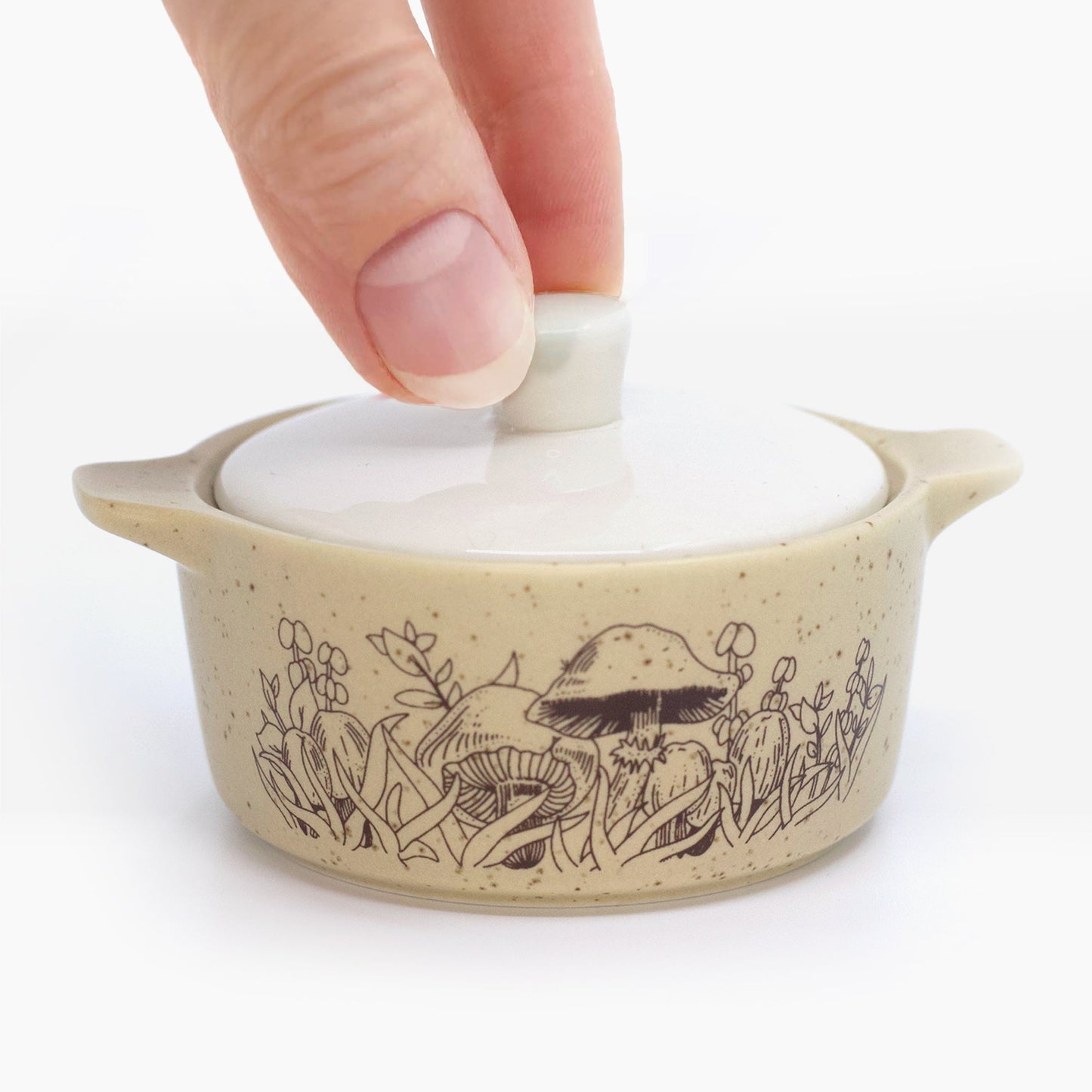Pyrex-Inspired Forest Fancies Casserole Ceramic Trinket Box