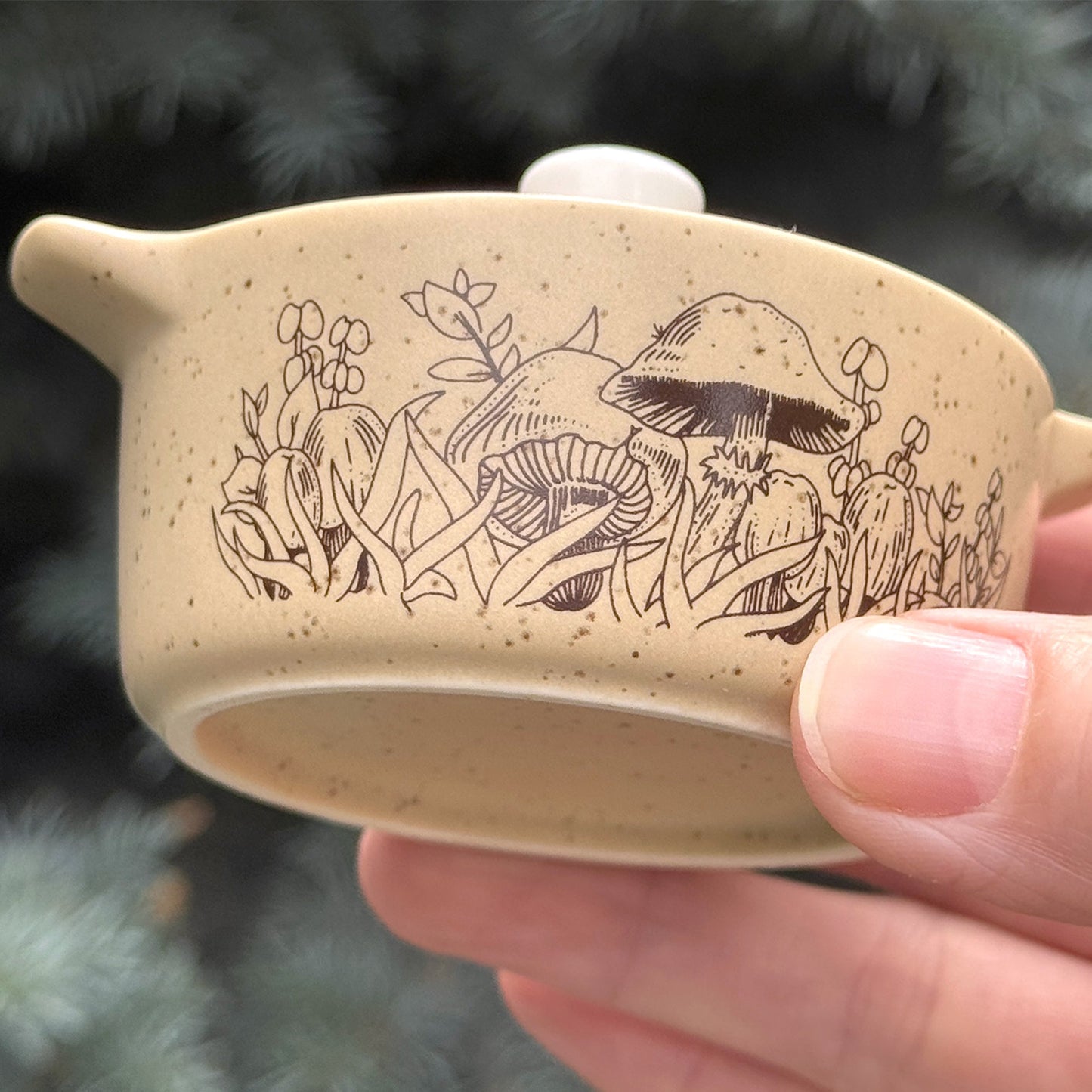 Pyrex-Inspired Forest Fancies Casserole Ceramic Trinket Box