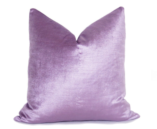 Glisten Velvet Pillow Cover - Orchid Lavander