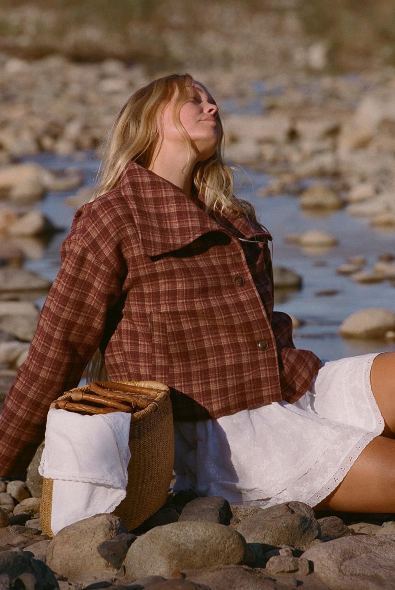 Henry Jacket - Burgundy Plaid Jacket