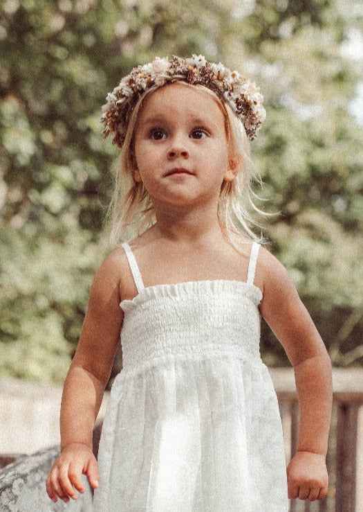 Bora | Swiss Dot Embroidery Top | Antique Ivory