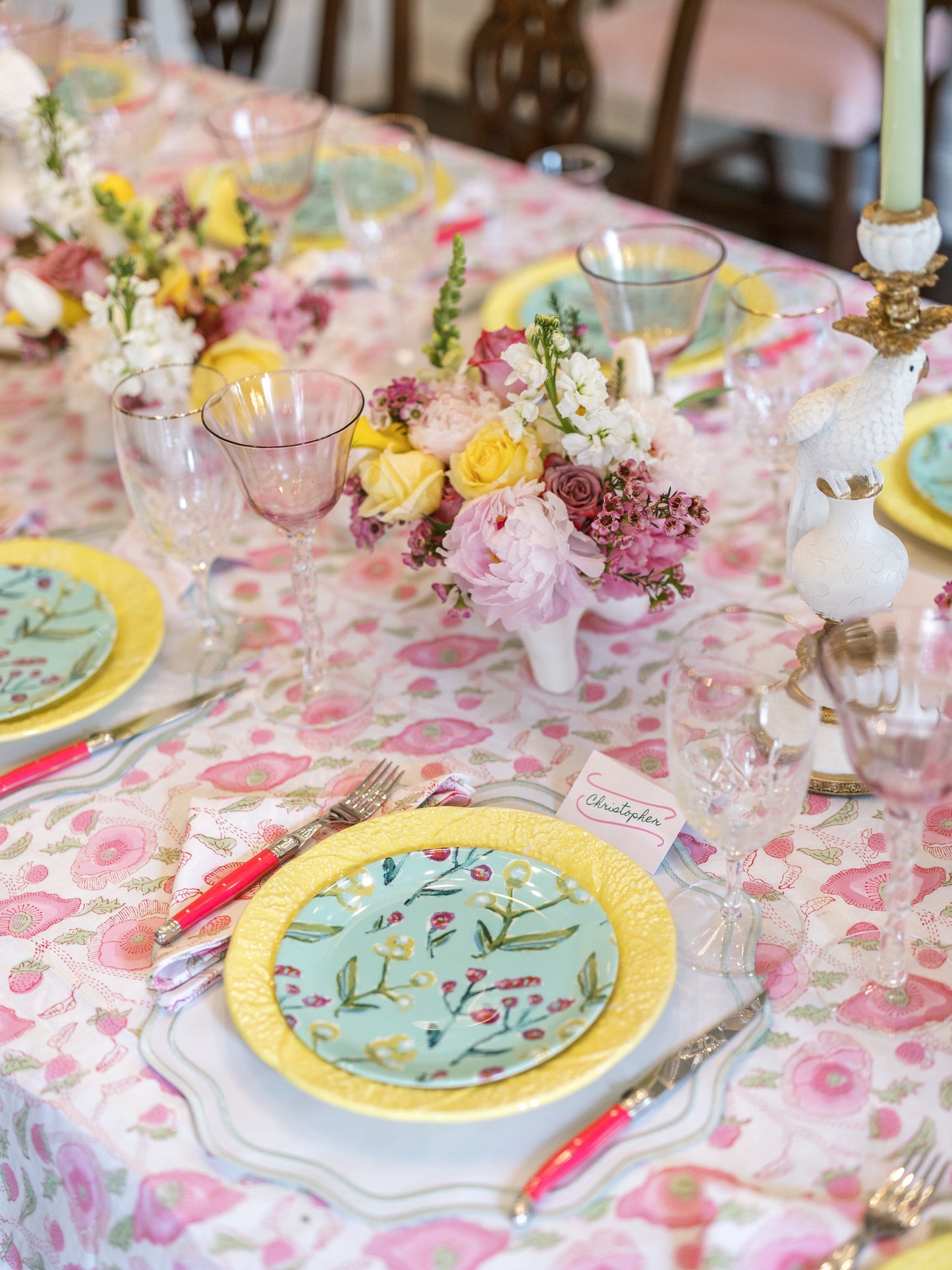 Set of Honeysuckle China Plates (Set of 2, 4 or 8)