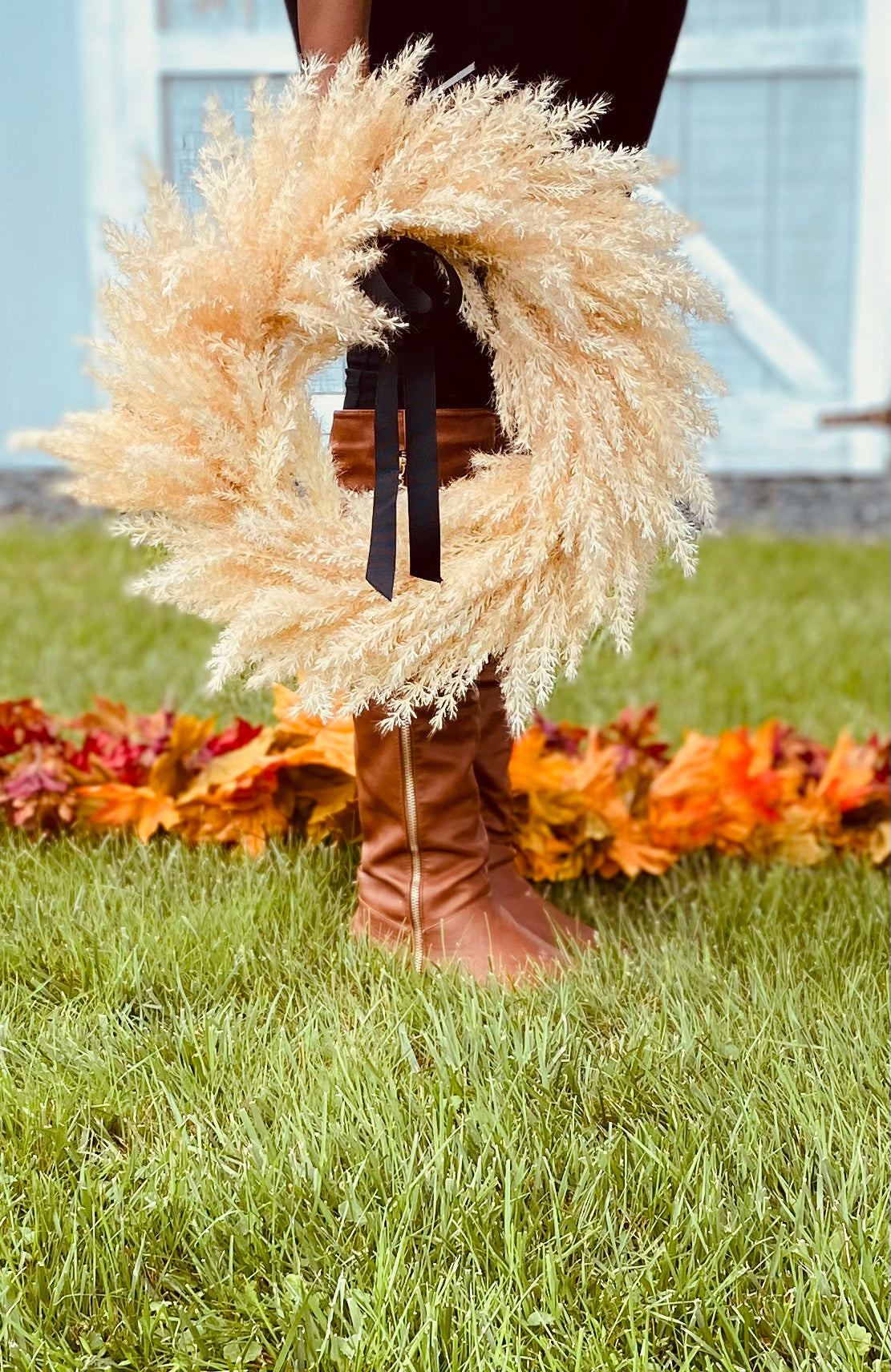Fall Boho Pampas Wreath