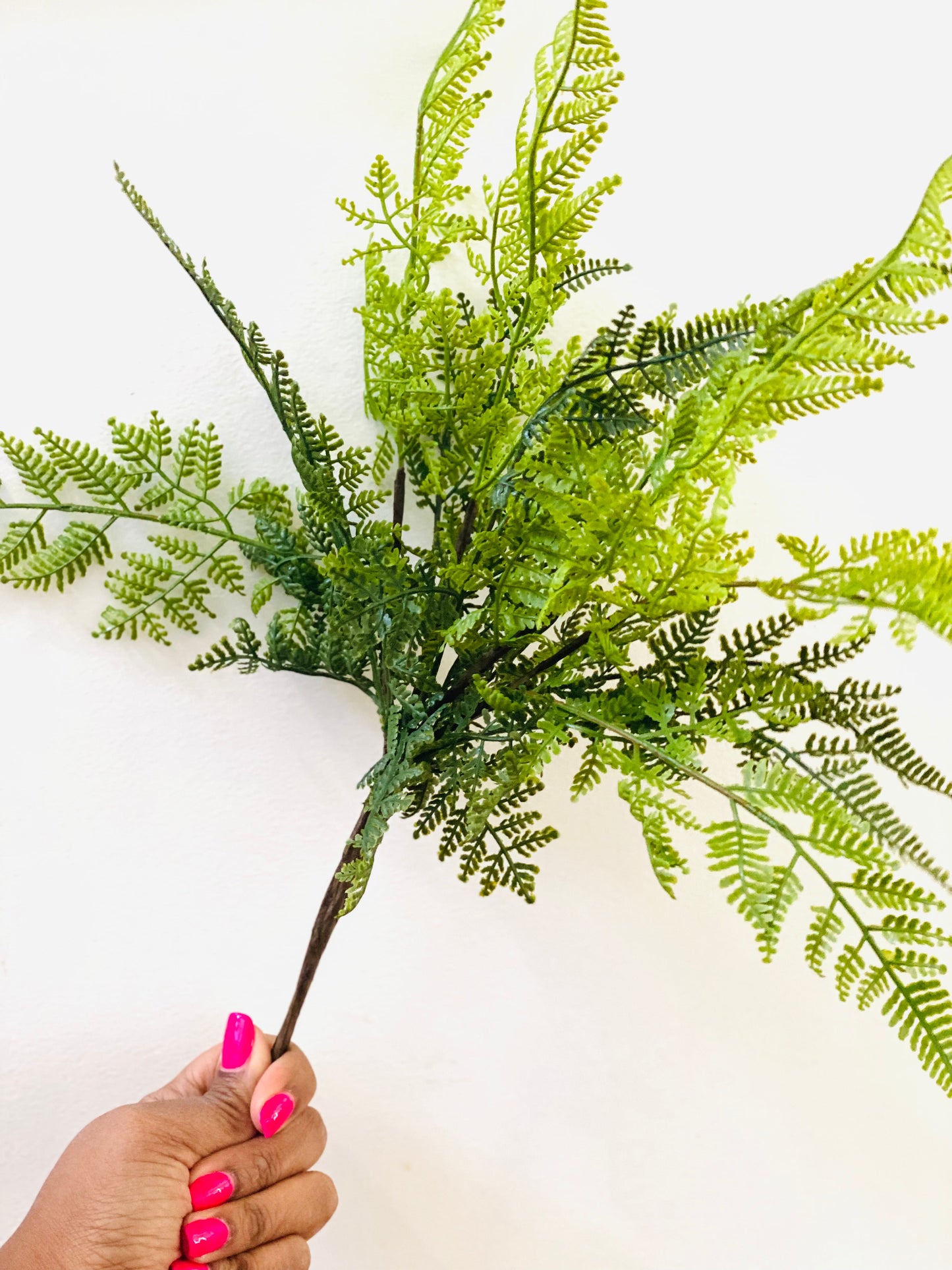 Real Touch Artificial Leatherleaf Fern- Bundle of 4