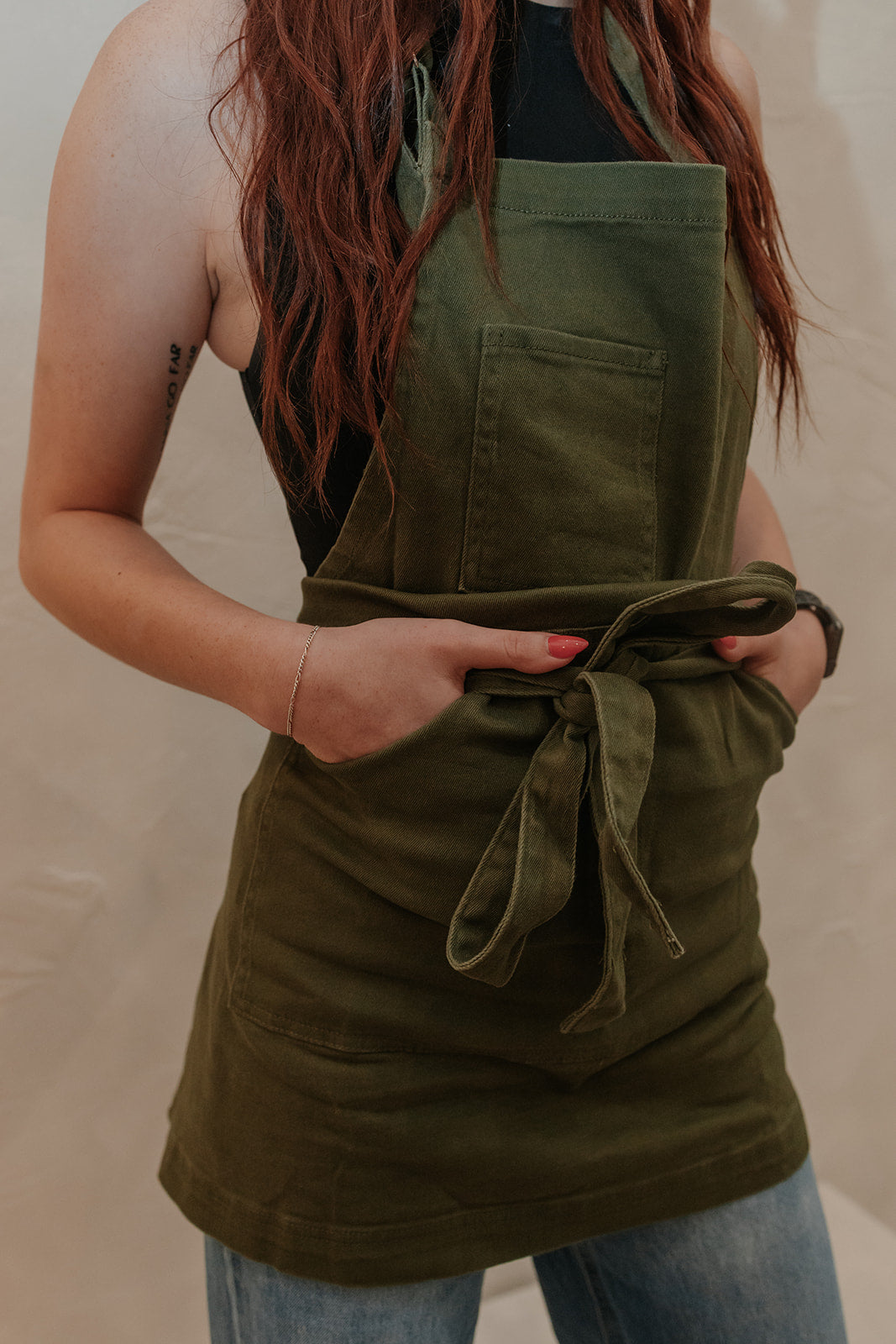 Olive Green Apron
