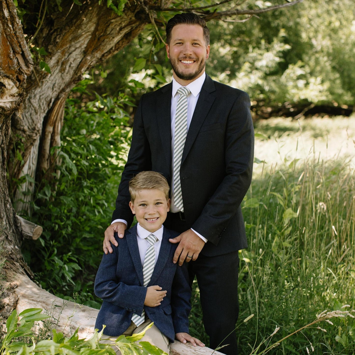 Juniper Stripe Boys Tie