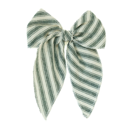 Juniper Stripe Darling Hair Bow