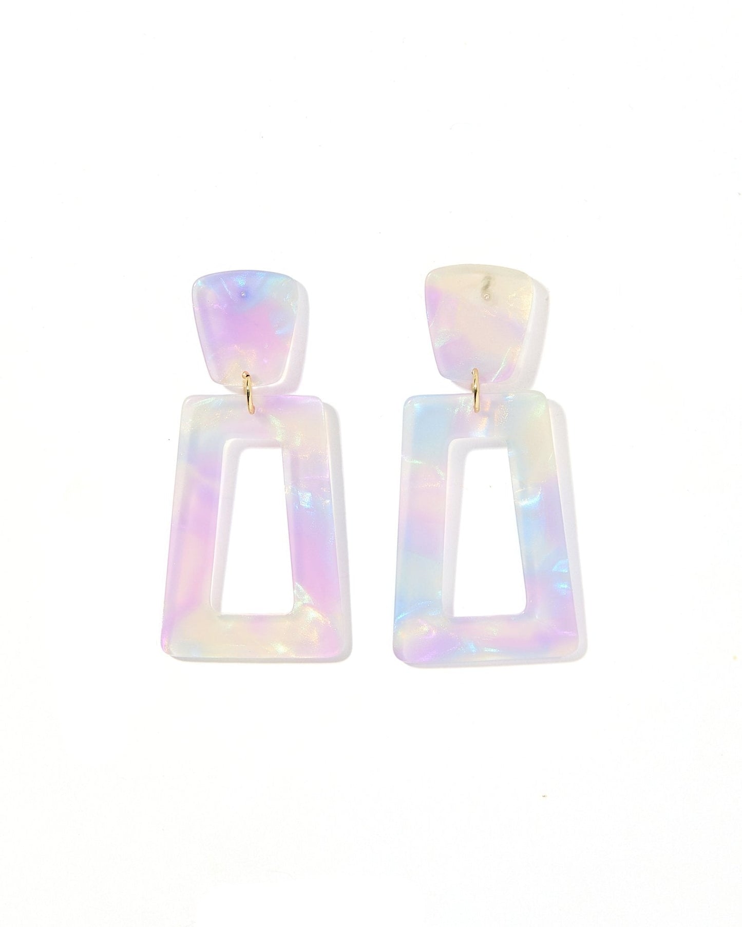 Kennedy Statement Earrings - Lavender Skies