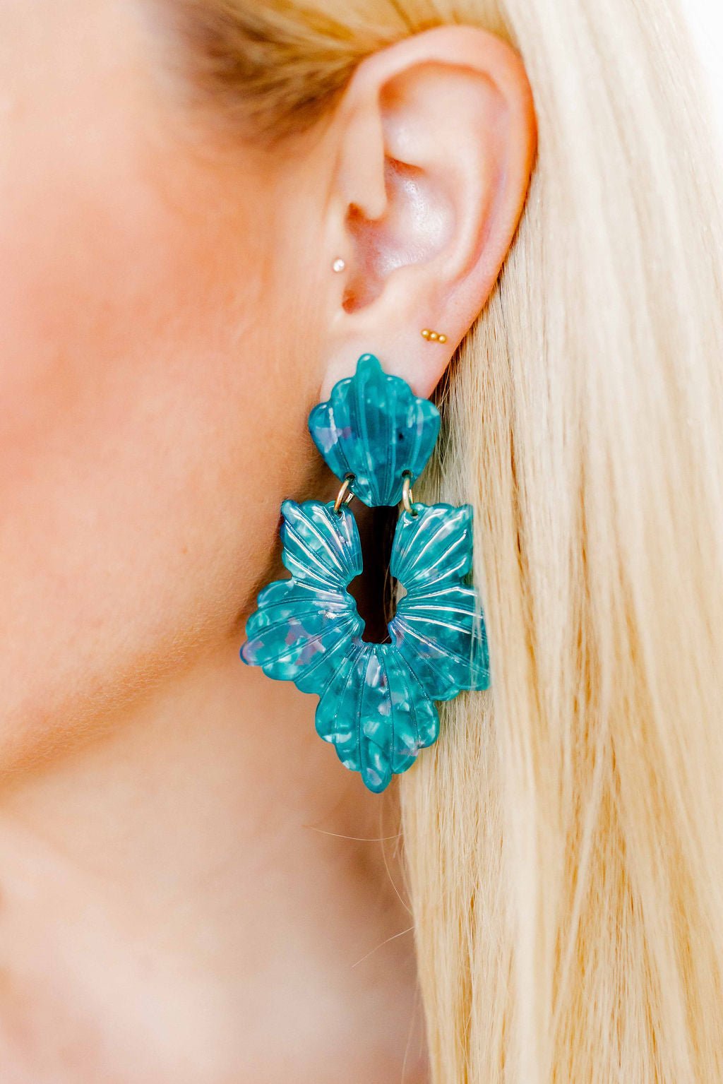 Michelle Statement Earrings - Mystic Lagoon