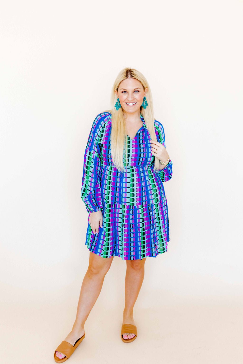 Michelle Statement Earrings - Mystic Lagoon
