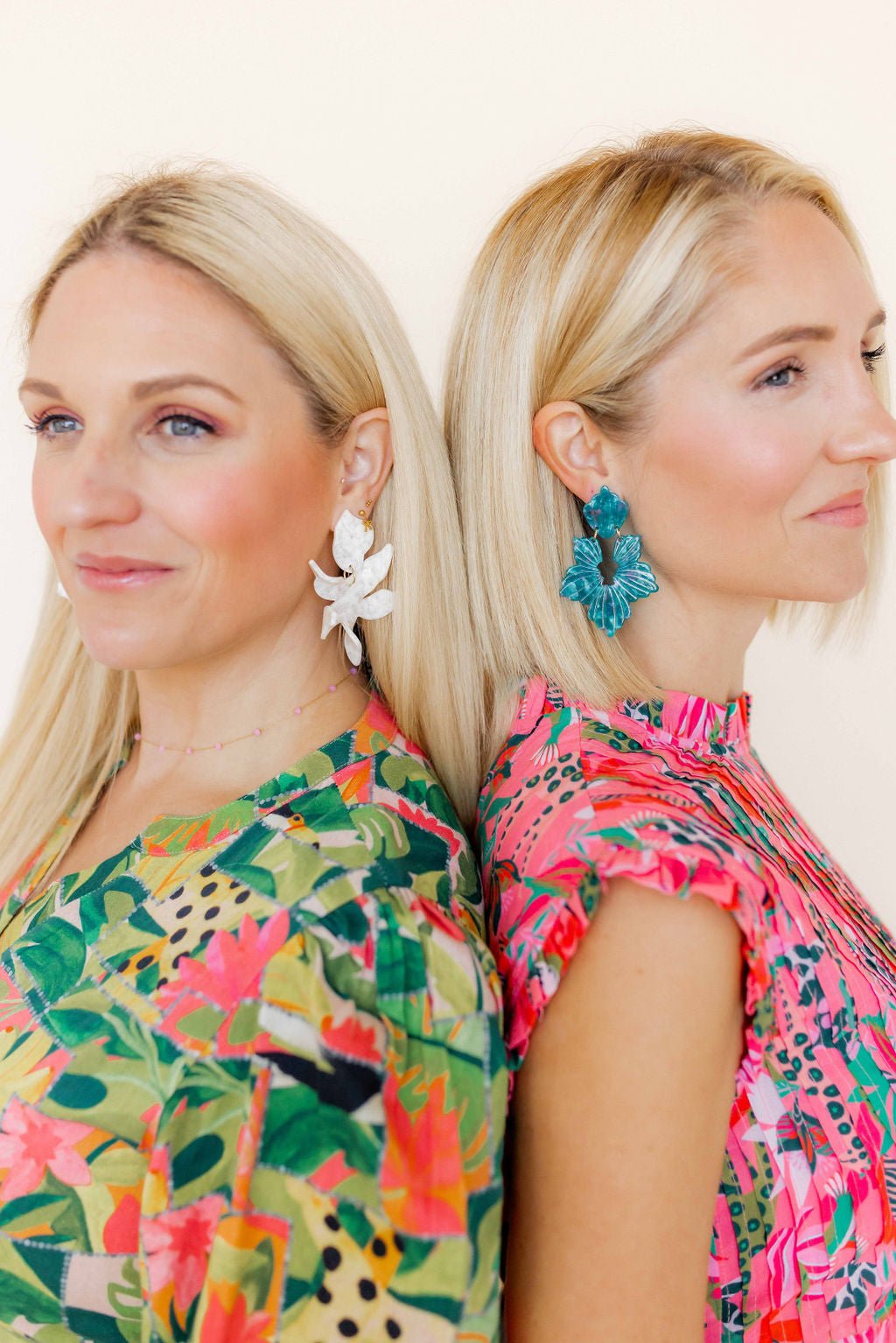 Michelle Statement Earrings - Mystic Lagoon
