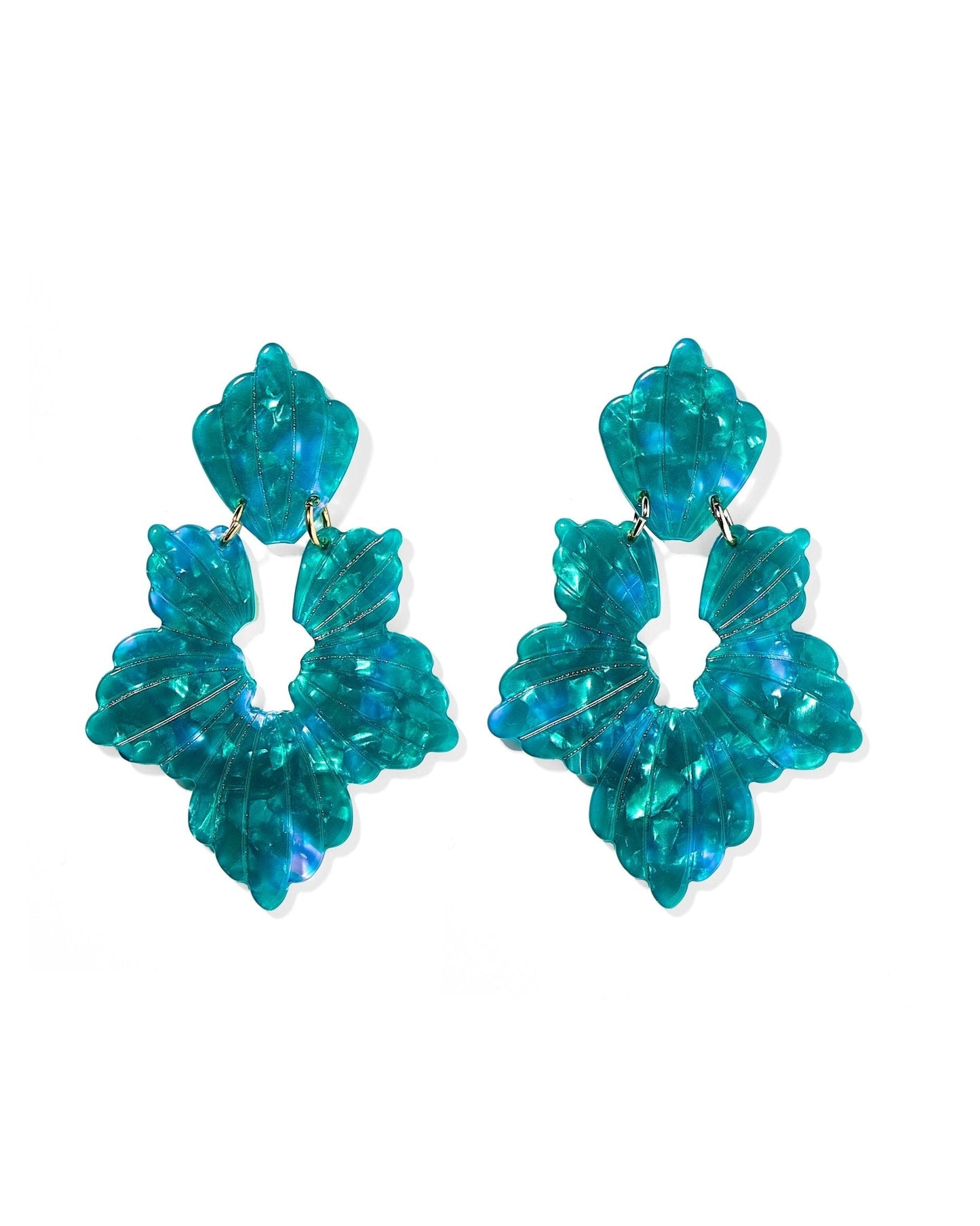 Michelle Statement Earrings - Mystic Lagoon