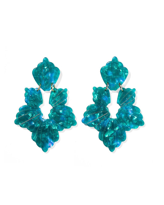 Michelle Statement Earrings - Mystic Lagoon