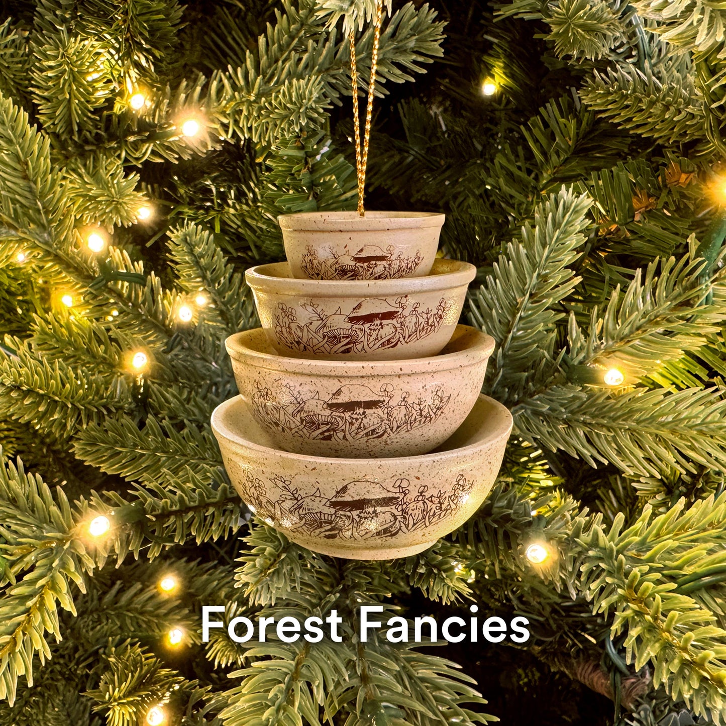 Mini Pyrex-Inspired Bowl Ornament | Retro Christmas Tree Decor