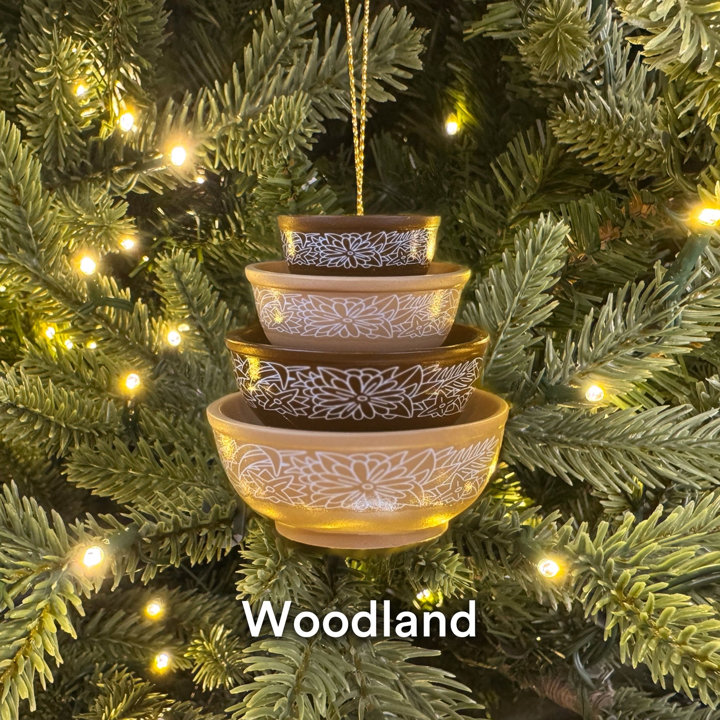 Mini Pyrex-Inspired Bowl Ornament | Retro Christmas Tree Decor