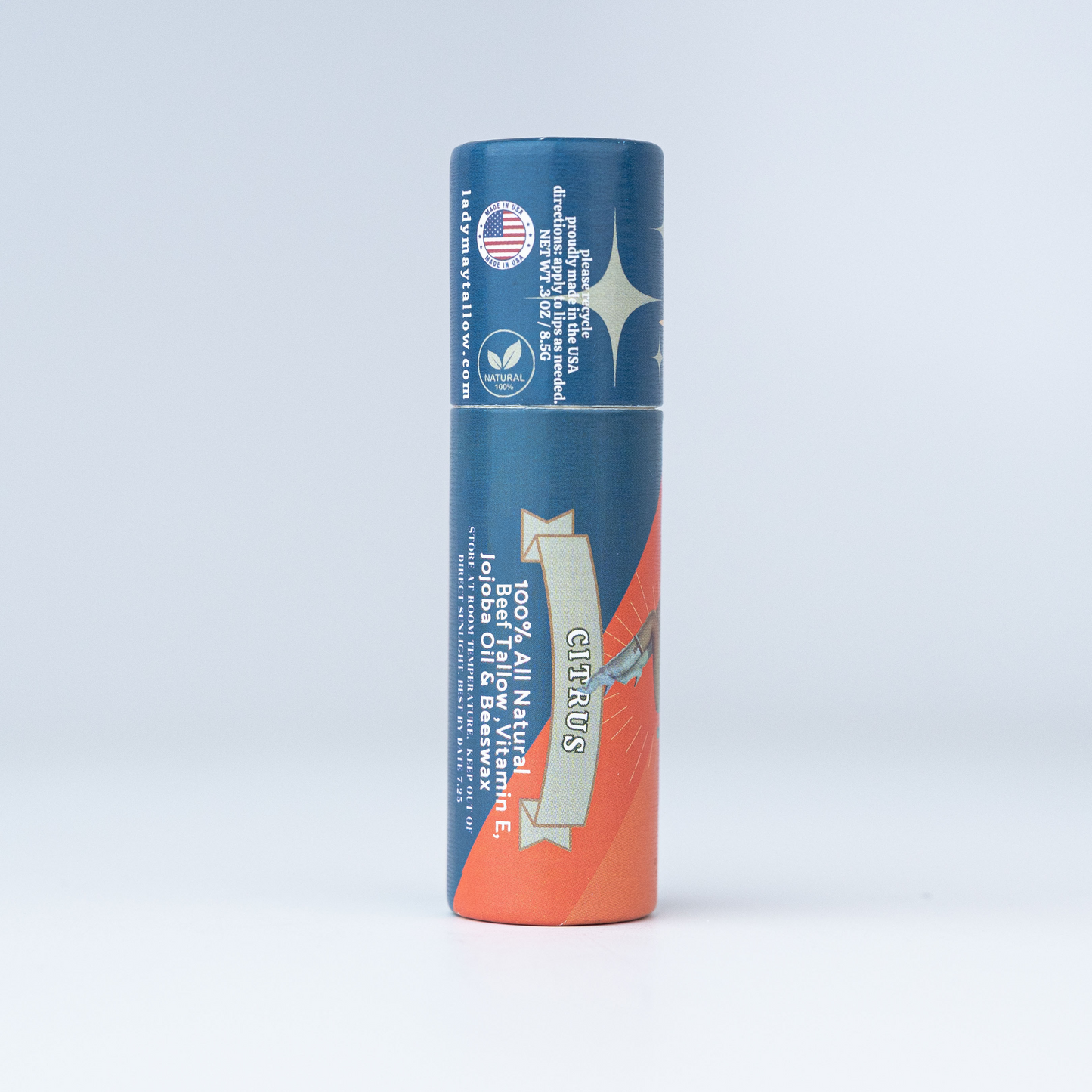 Lady May Tallow Lip Balm | All Natural Beef Tallow Lip Balm
