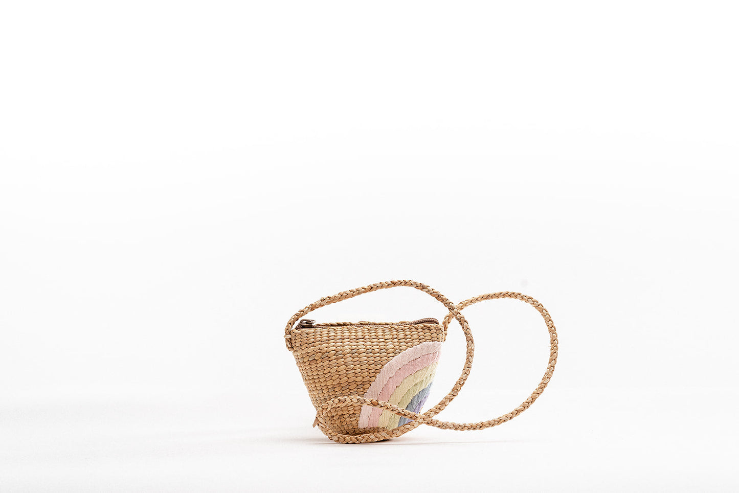 Kids Rainbow Earthtone tote - Leatherette strap