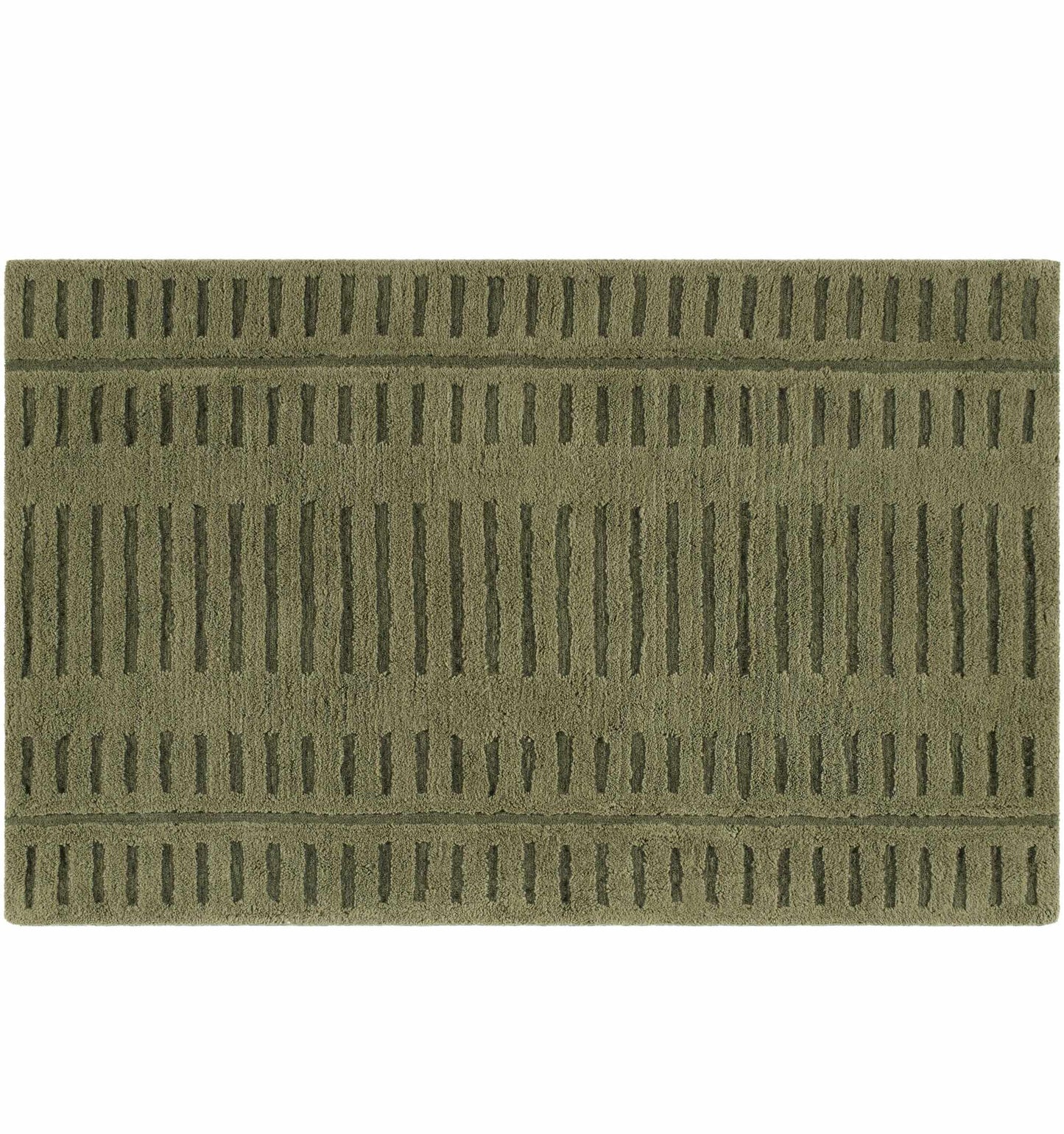 Washable Wool Rug - Green - Clearance