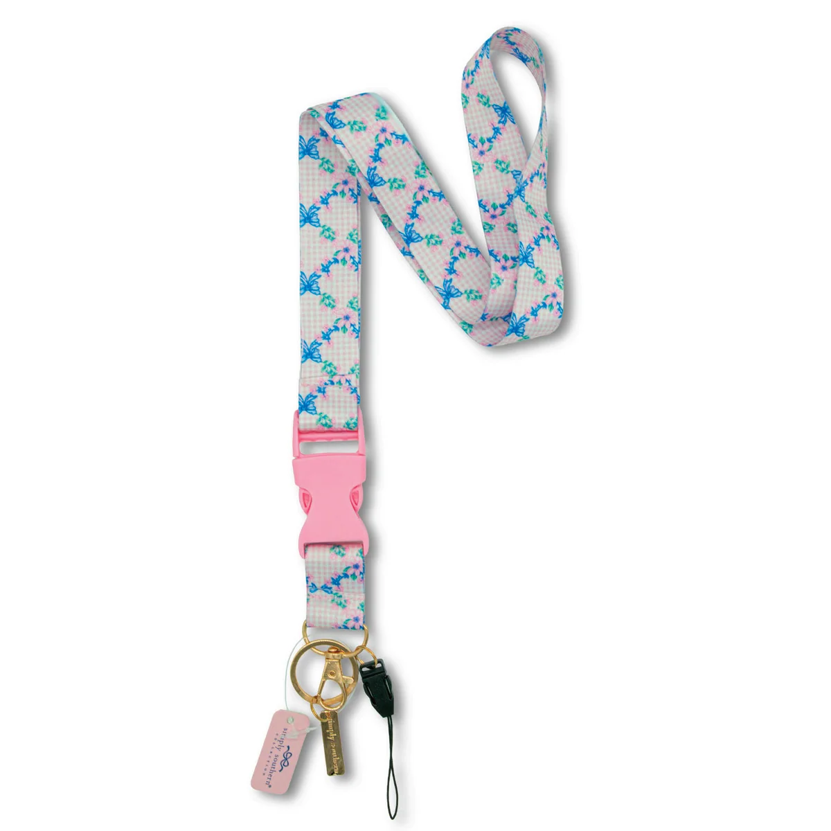 Simply Southern® Lanyard: Gingham
