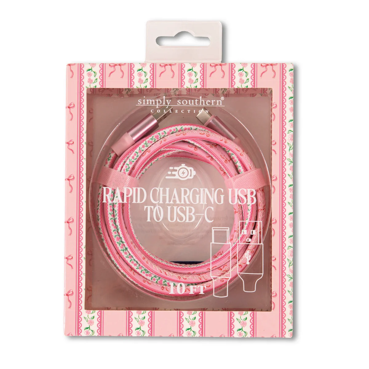 Simply Souther® Tech Cable USB-C: Pink