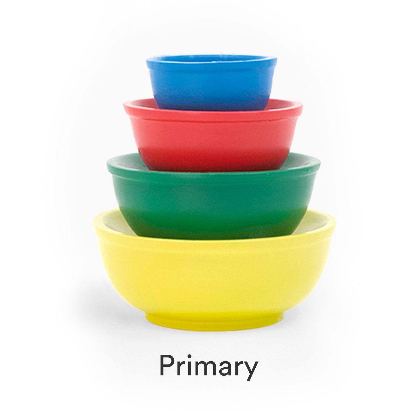 Mini Pyrex-Inspired Mixing Bowls – Retro Stackable Display Set