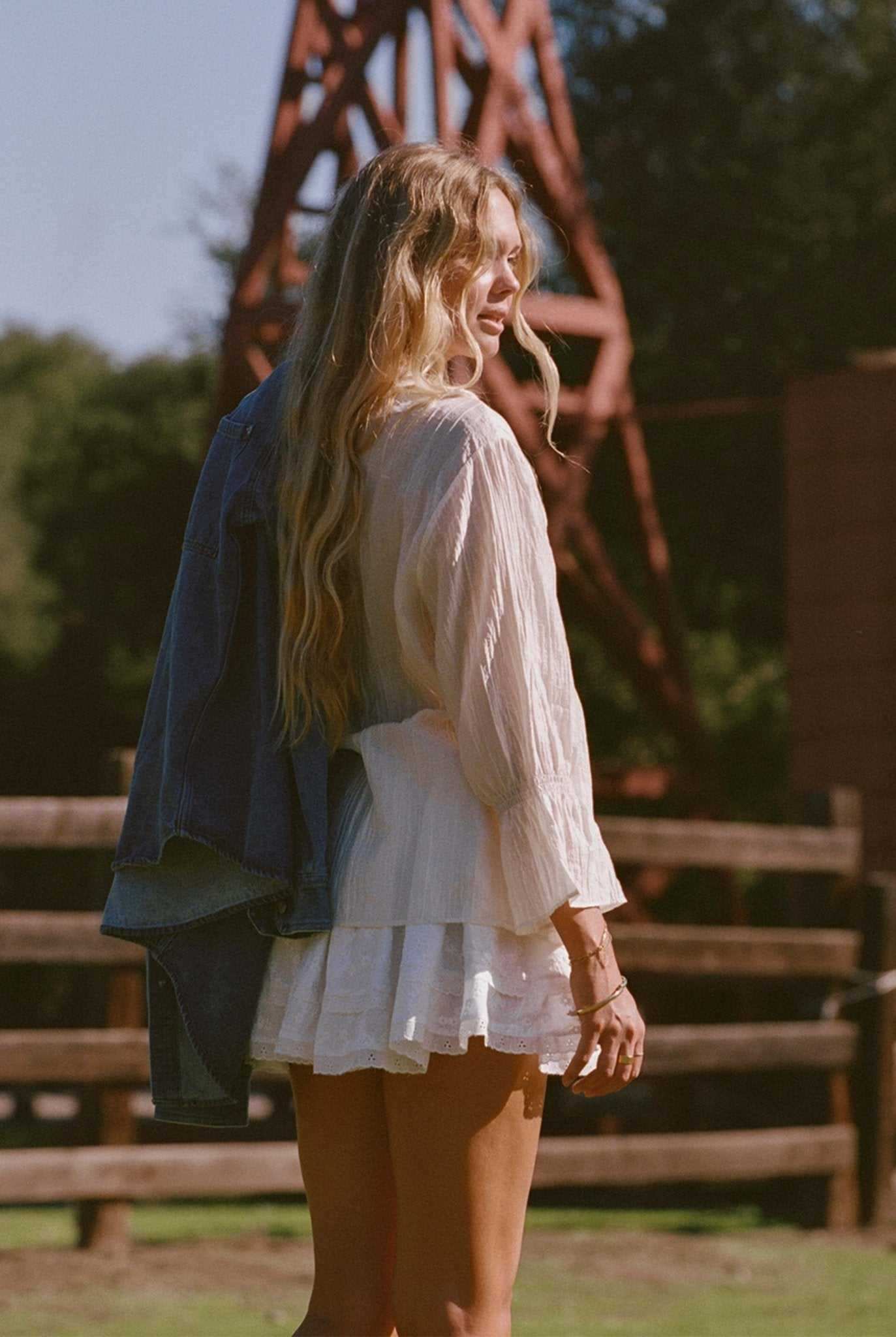 The Lily Top - Crème / Ivory Ruffle Top