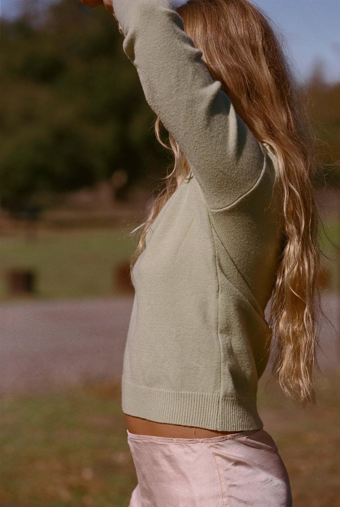 Thomas Sweater - Green Collared Sweater