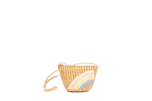 Kids Rainbow Earthtone tote - Leatherette strap