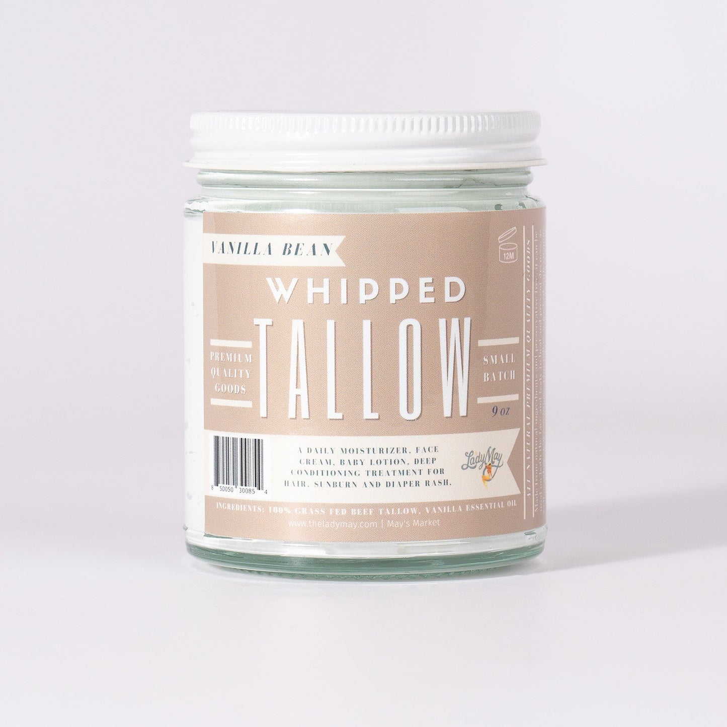 Vanilla Bean Luxury Gift Box | Tallow Skincare, Candle & Soap