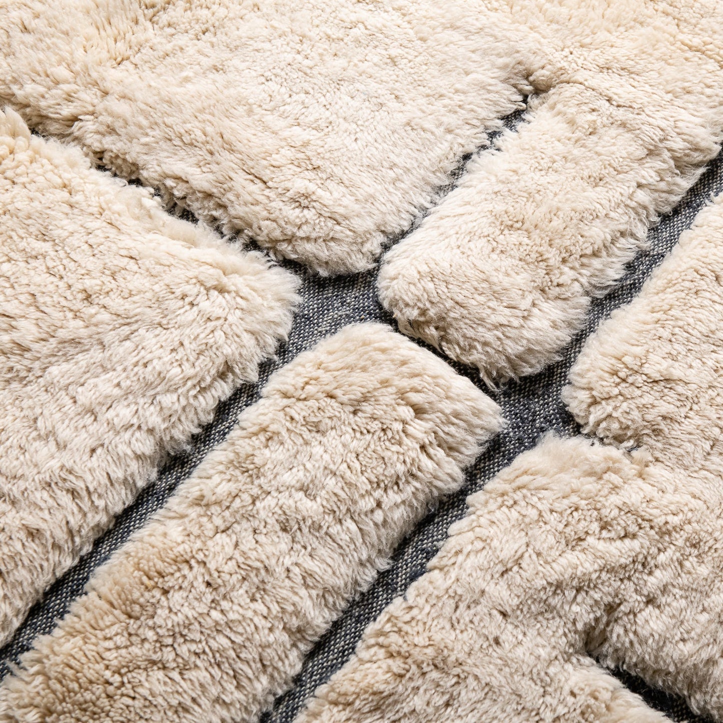 Whispered Lines - Luxury Shag Moroccan Rug