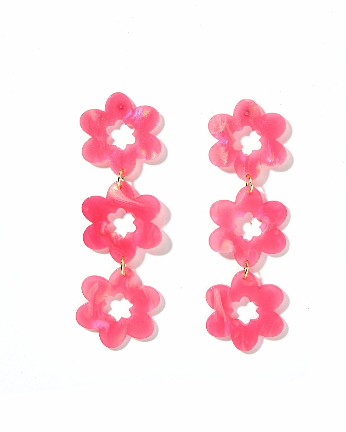 Zoey Statement Earrings - Azalea Pink